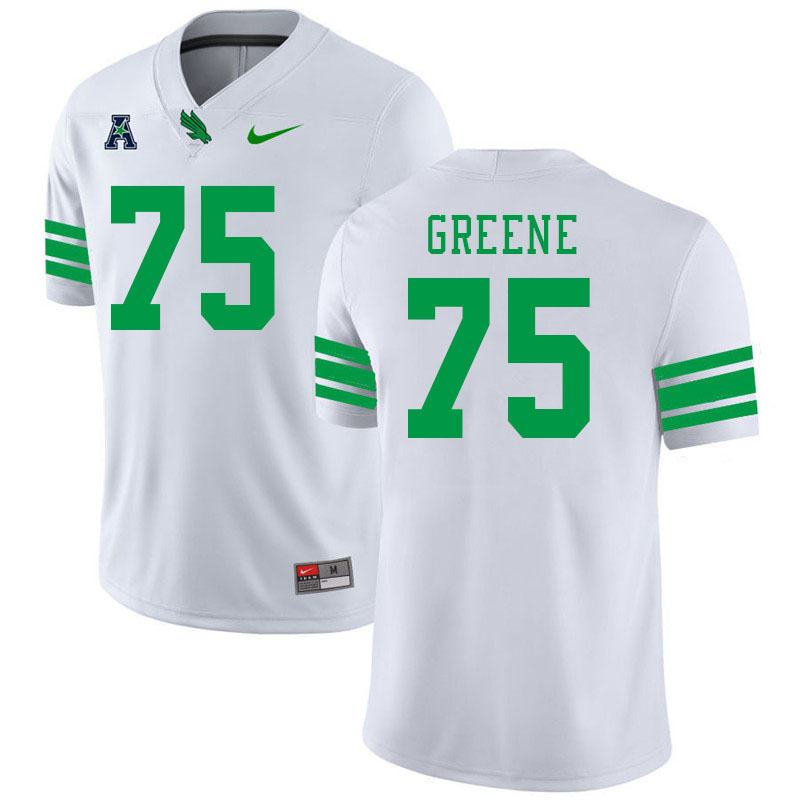 #75 Joe Greene North Texas Mean Green College Football Jerseys Stitched-White